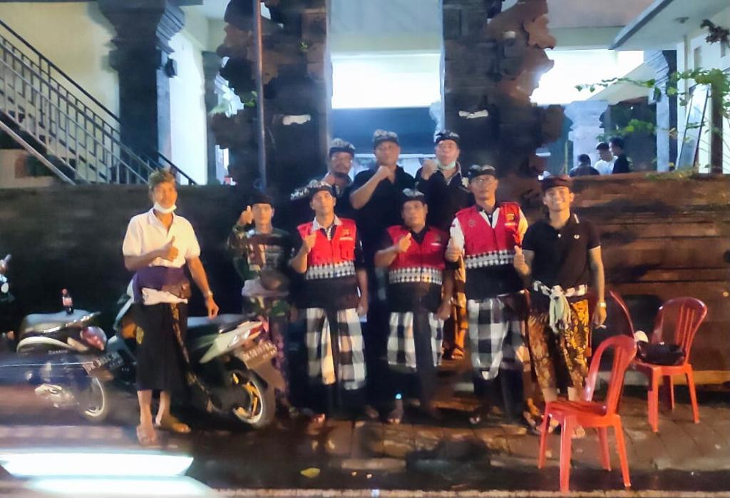 Pengamanan Malam Tahun Baru di Lingkungan Banjar Kwanji